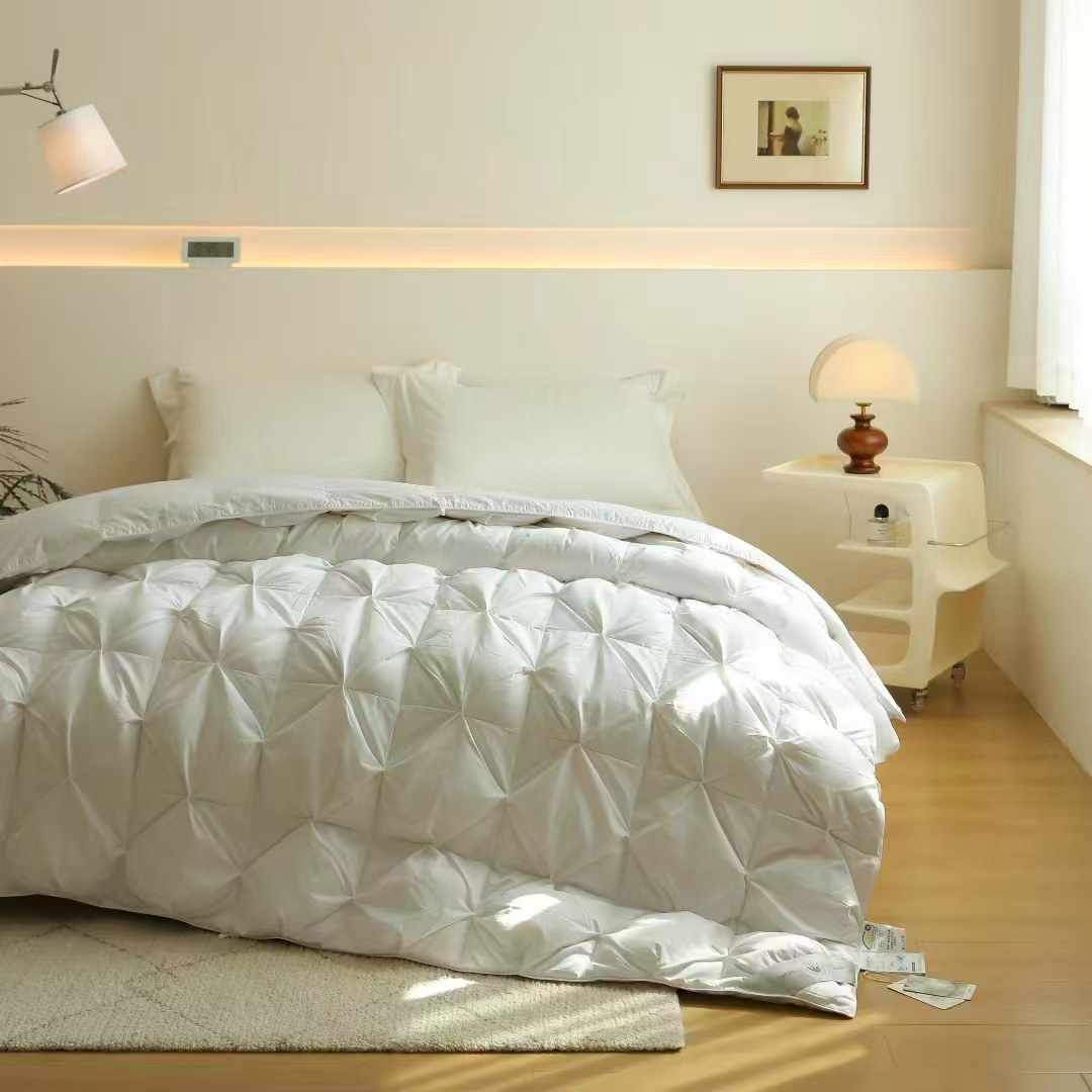 【超级红】全棉扭花鹅绒被