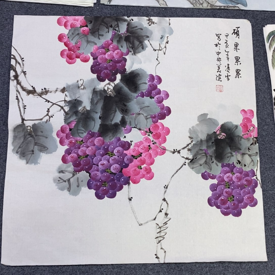 国画尺寸68✖️68斗方手绘画画