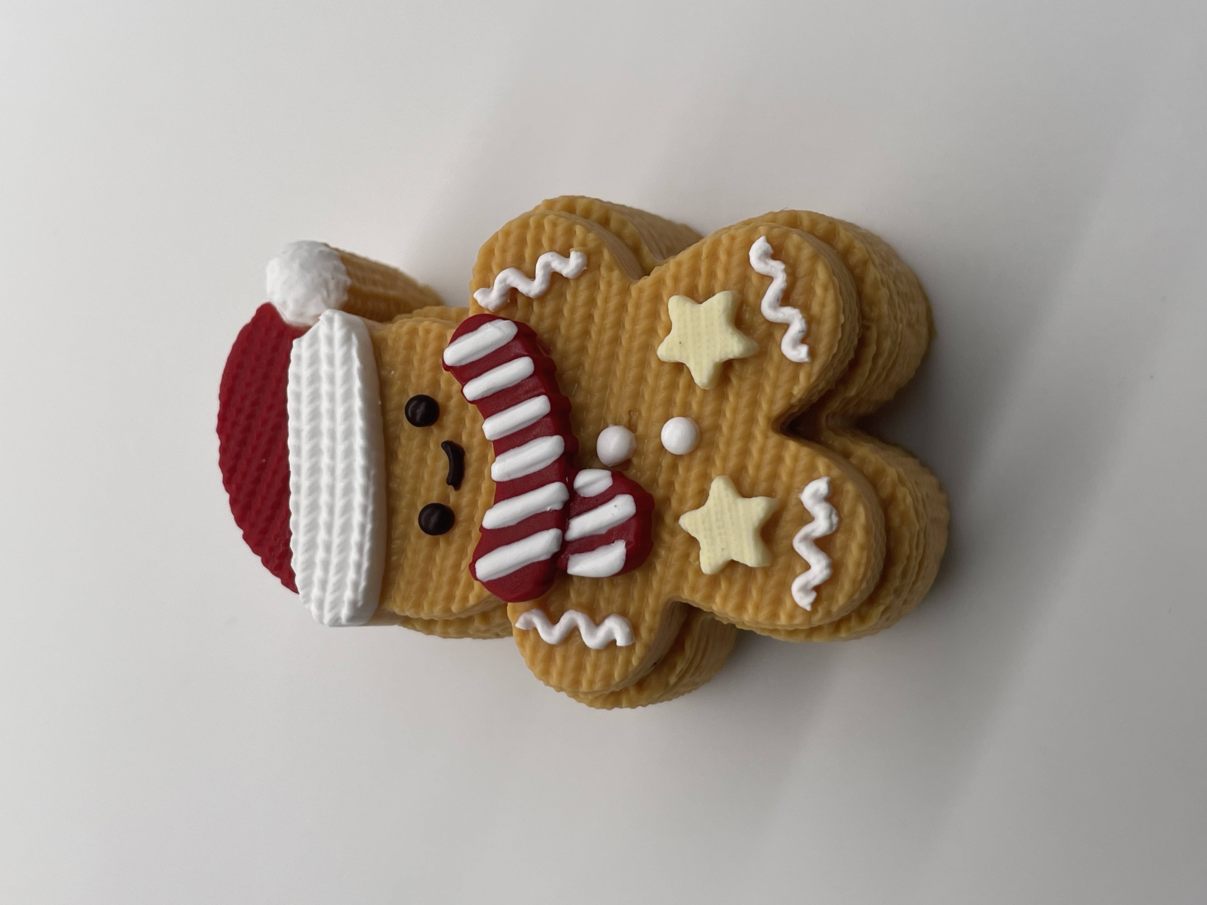 食品级硅胶纯手工制作捏捏-捏捏姜饼人（大瑕重瑕）