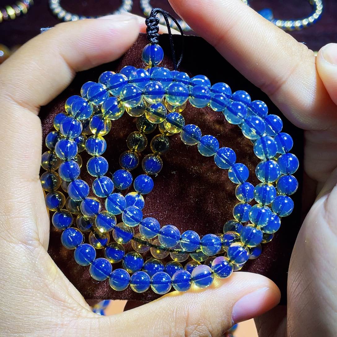 蓝珀裸石未镶嵌异色珀6加108