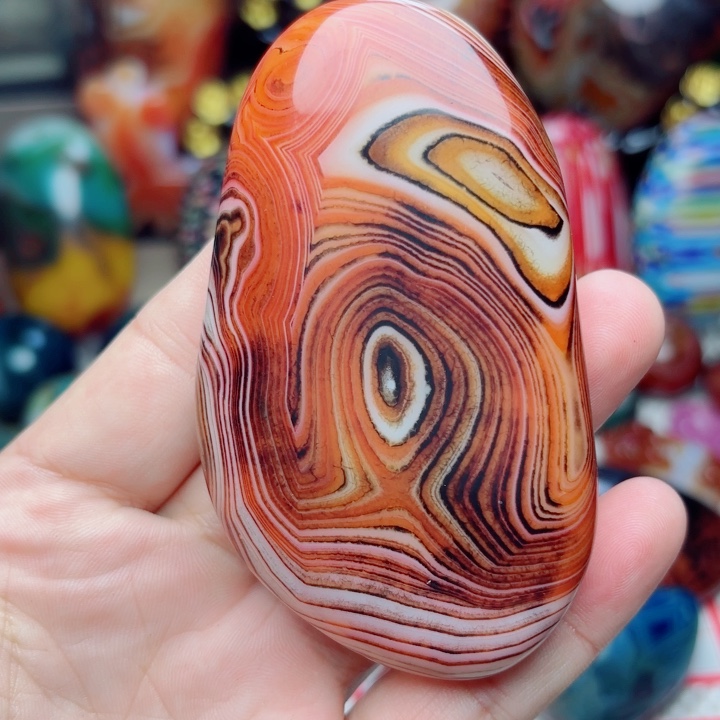 清***来玛瑙/玉髓未镶嵌珠宝半成品