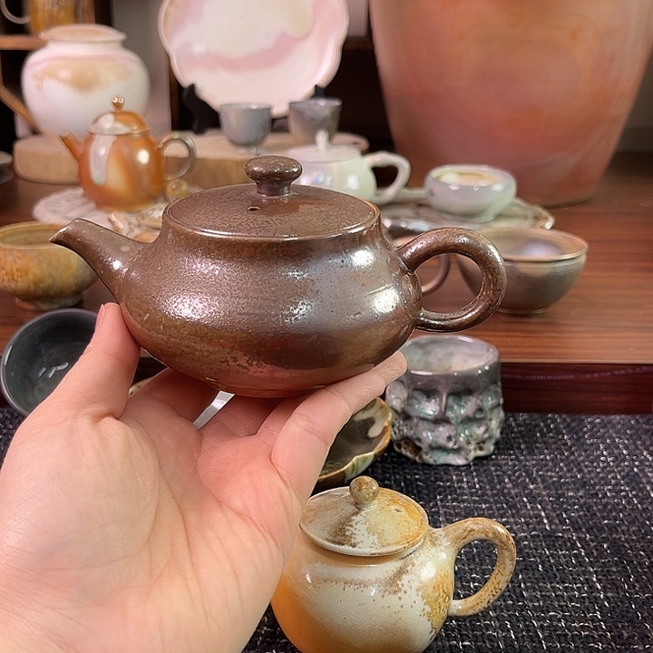 柴烧龙窑精品茶壶