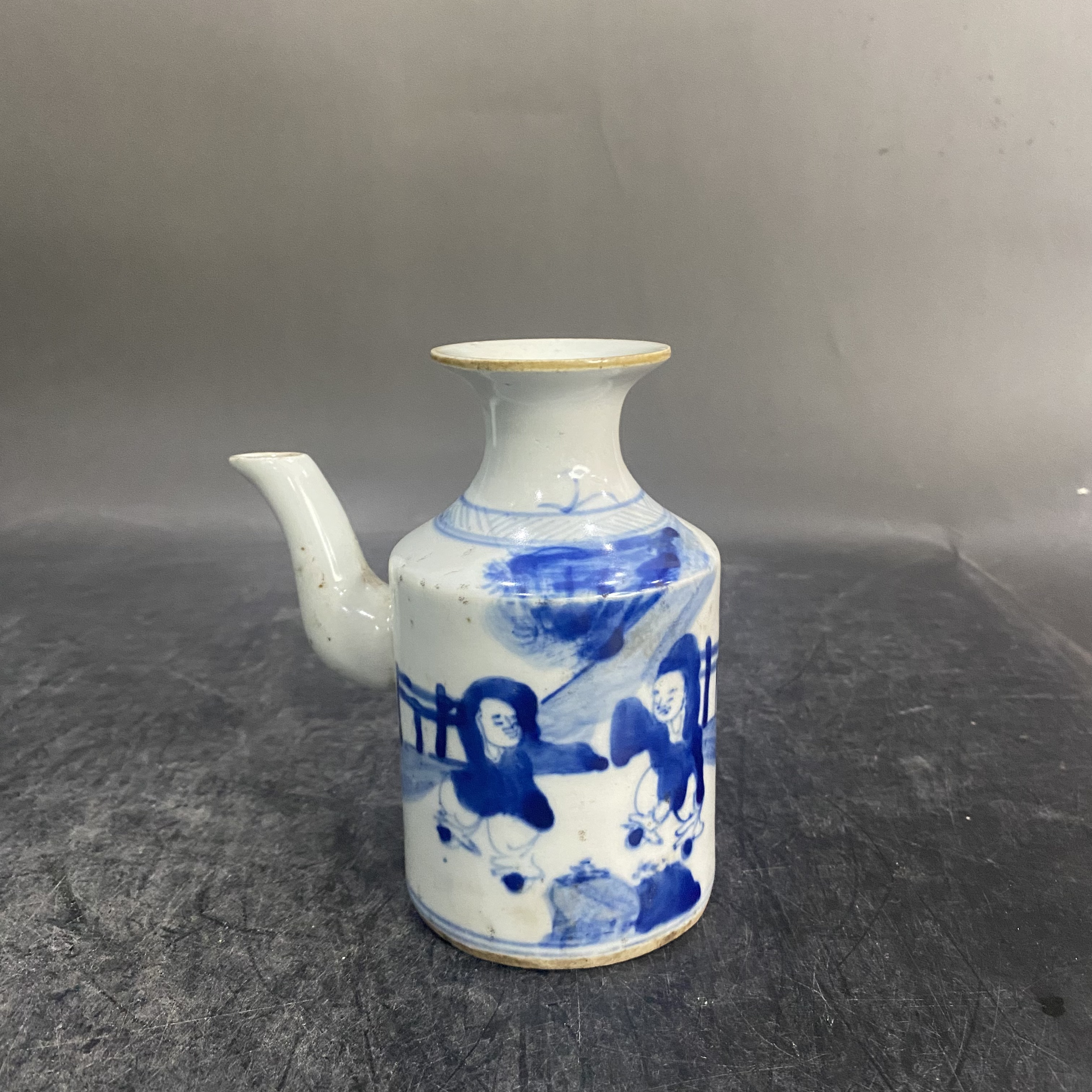3360 青花人物故事壶