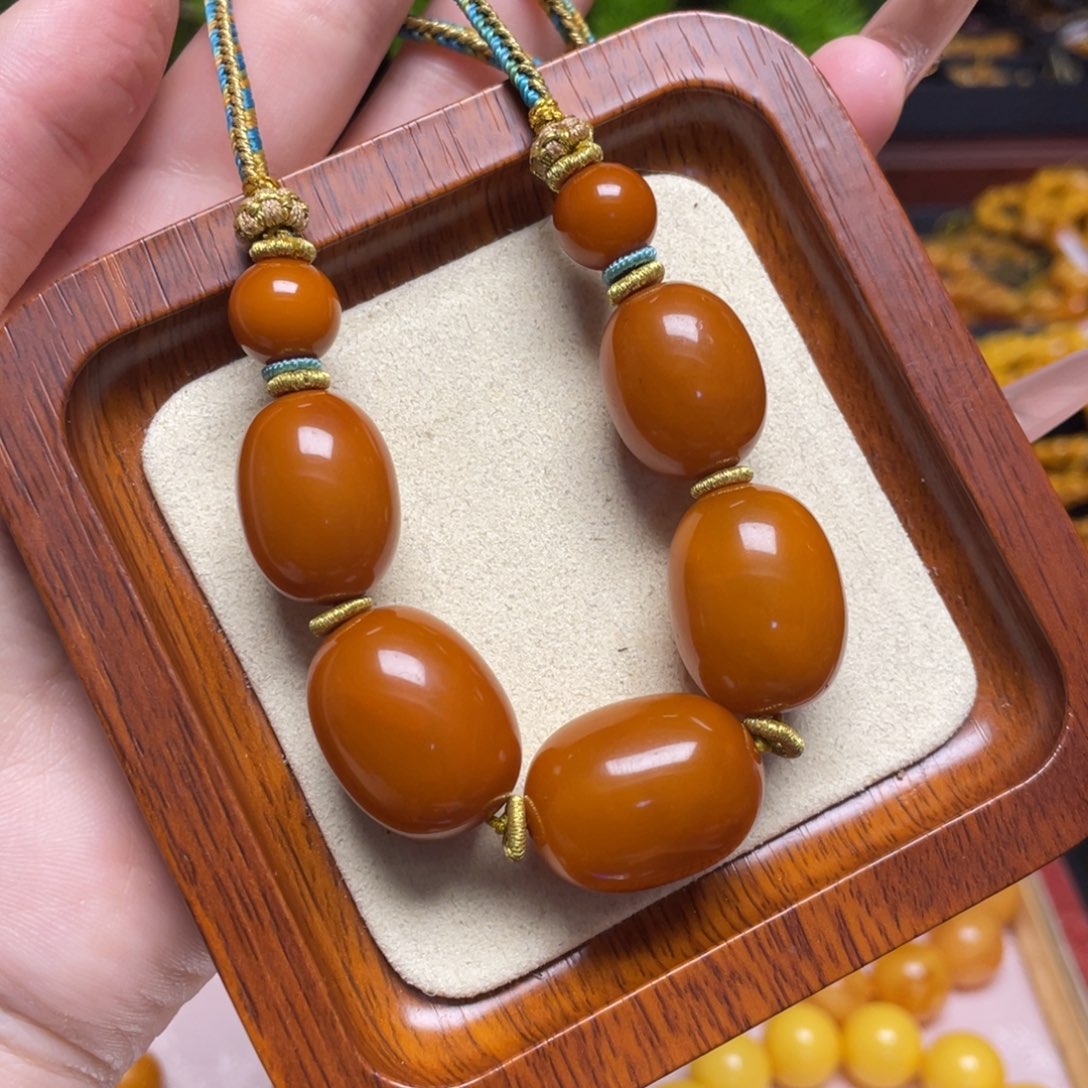 蜜蜡颈饰未镶嵌项链