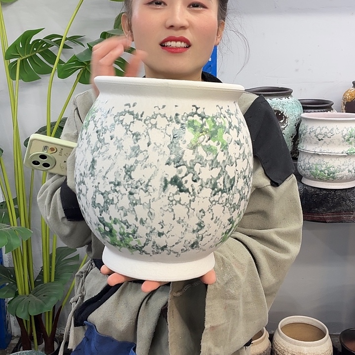 19×24 -粗陶花盆有孔-买买买