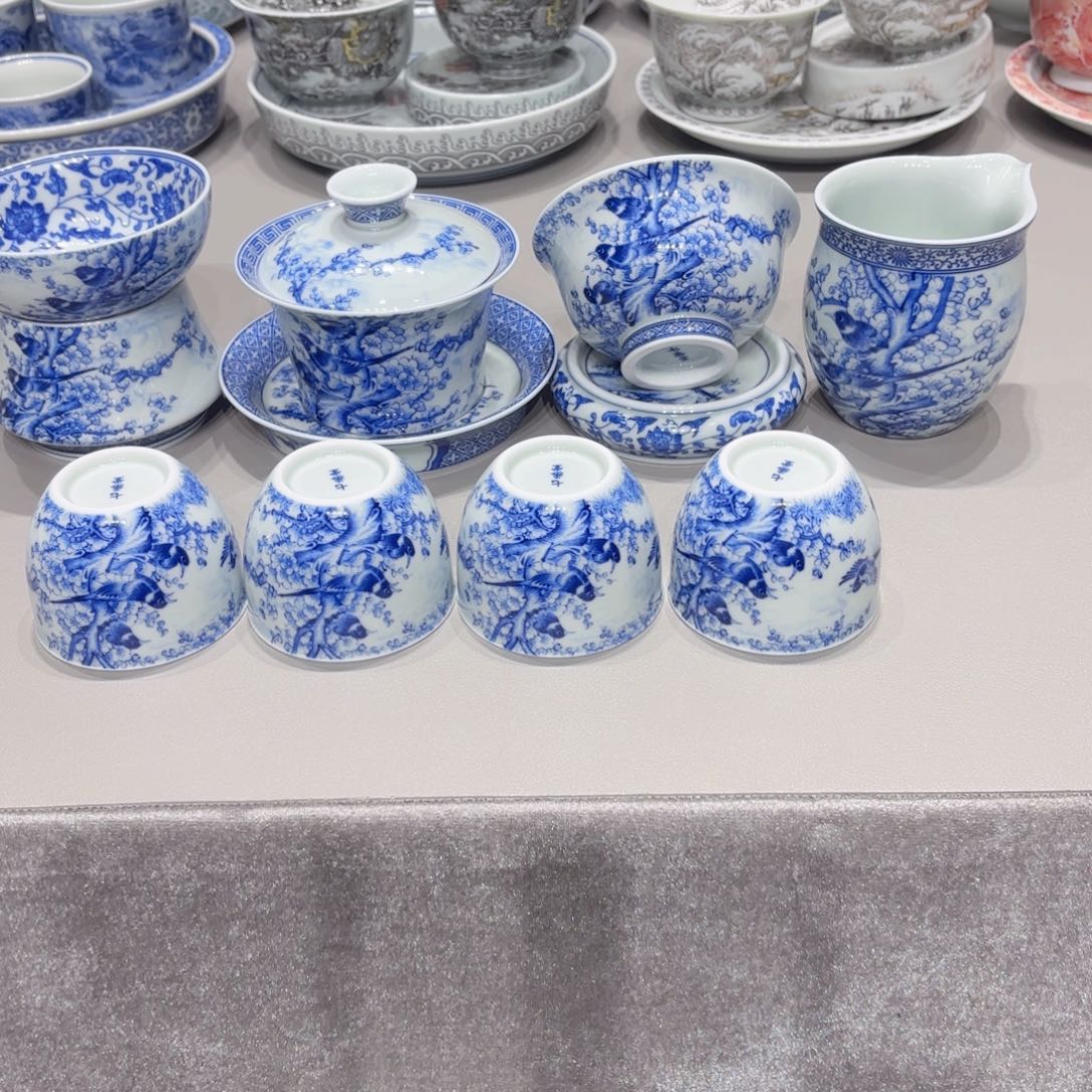 盖碗景德镇茶具高温