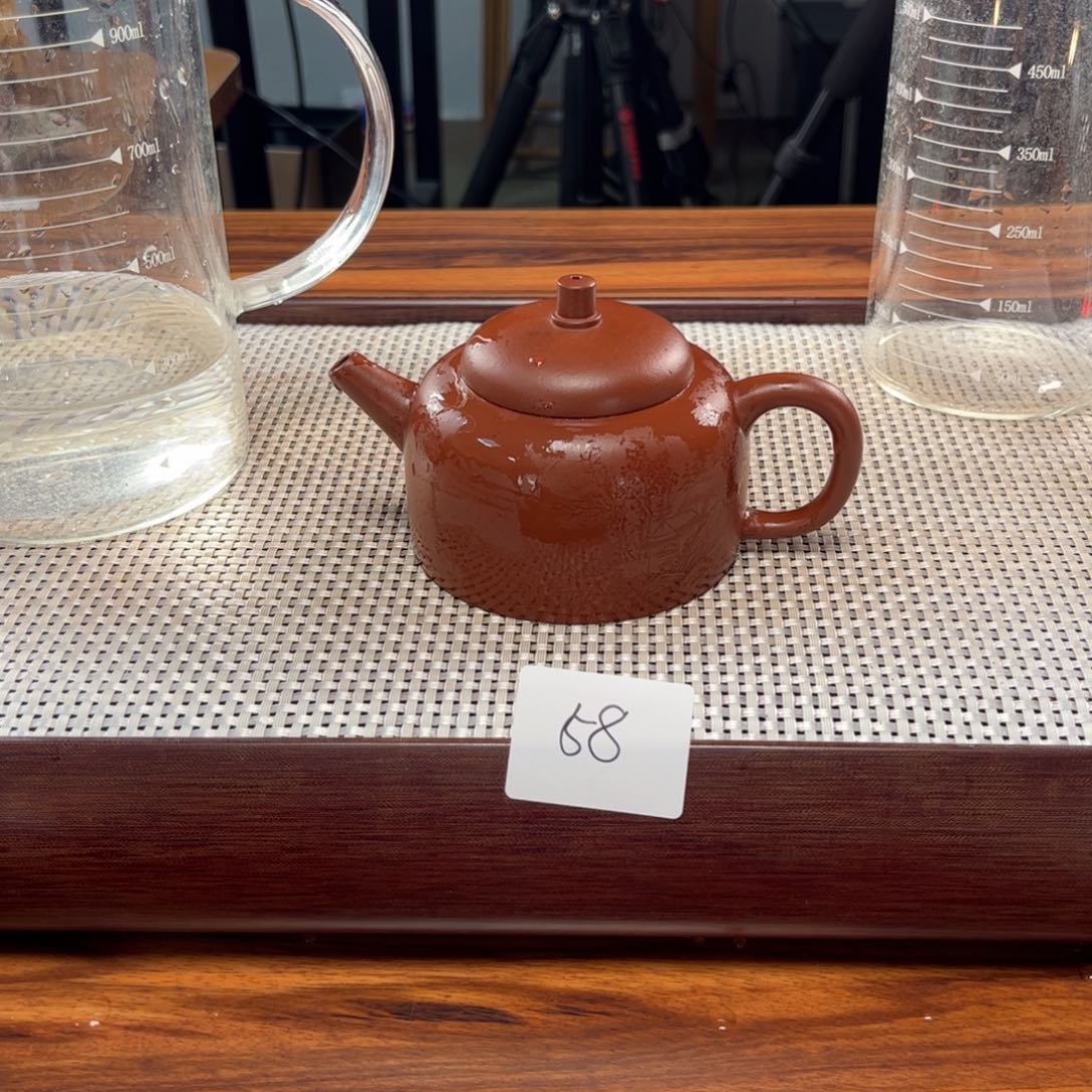 紫砂茶壶微瑕 1.13-58 红皮龙