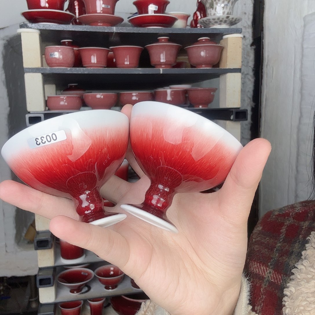 瓷片景德镇郎红陶瓷