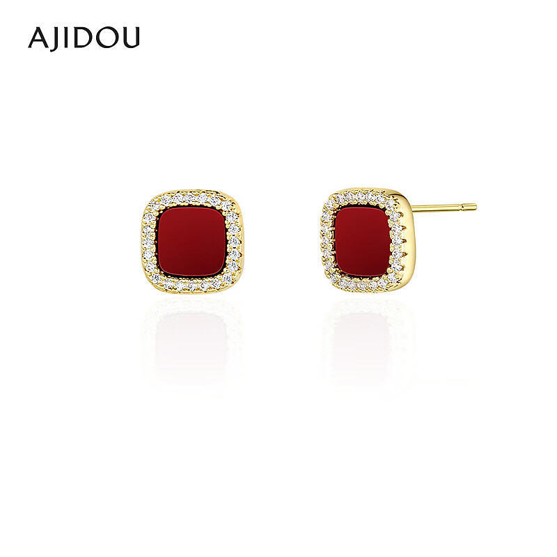 非金属亚克力耳饰 AJIDOU阿吉豆耳钉女款时尚气质耳环