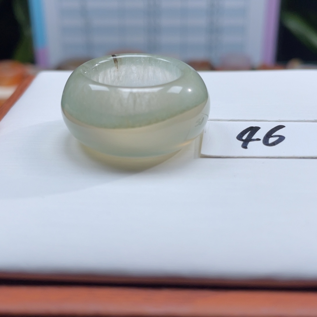 玛瑙/玉髓未镶嵌戒指Z17.3港15