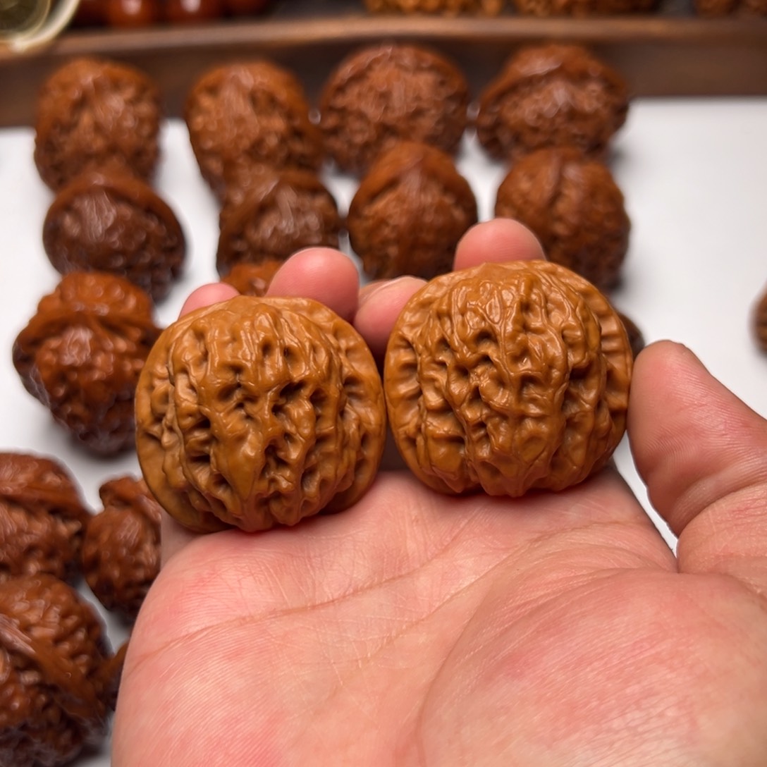 文玩核桃把件纯***羊铁将军