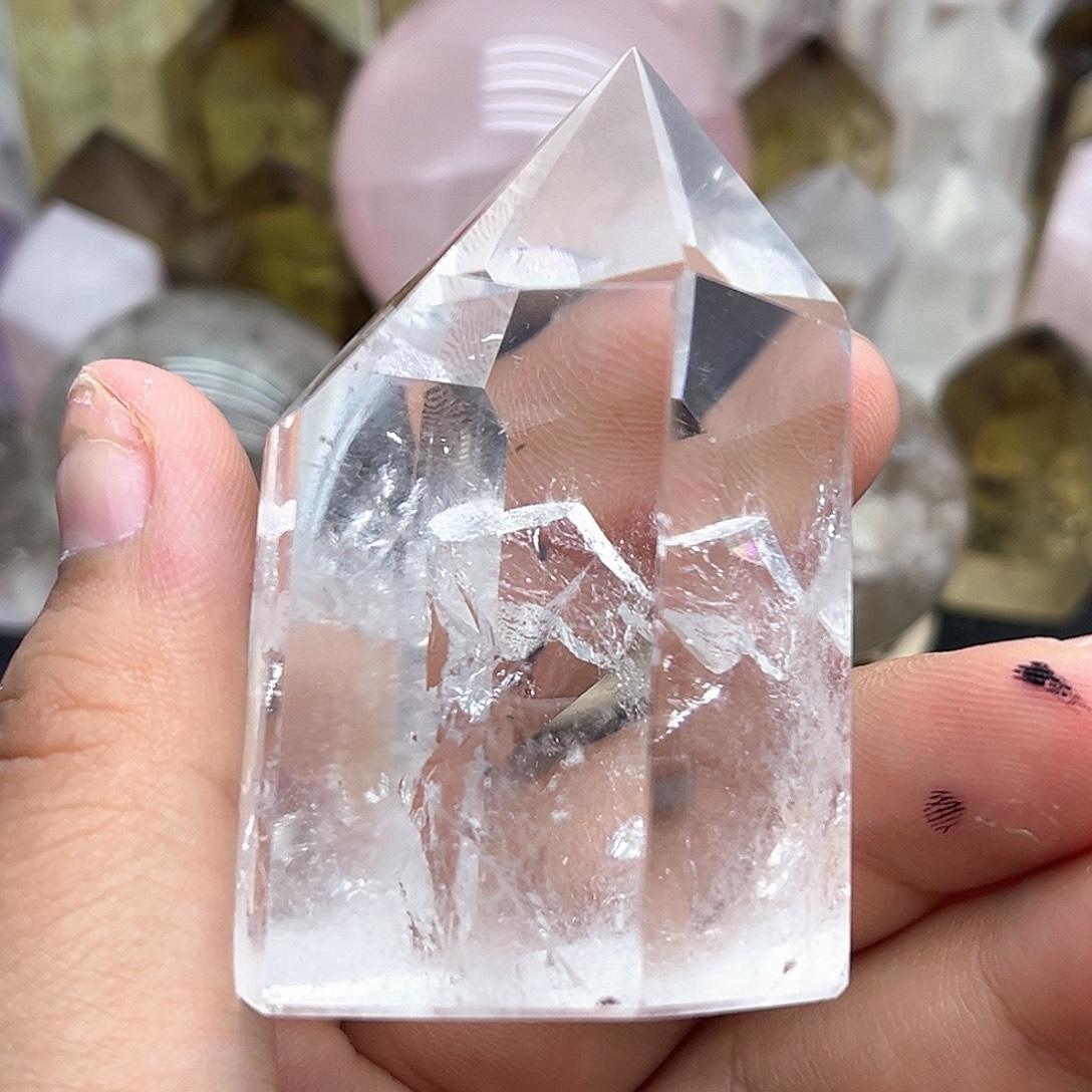 清***静水晶珠宝半成品未镶嵌32 