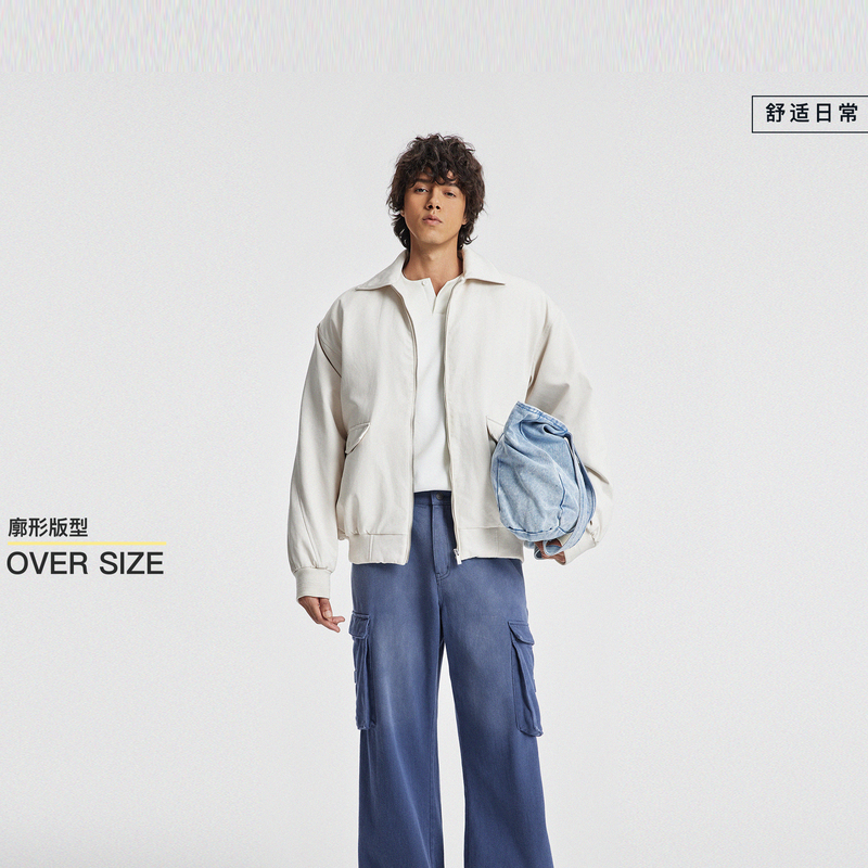 【90白鸭绒】BODYDREAM冬季保暖夹克羽绒服男休闲通勤百搭舒适外套