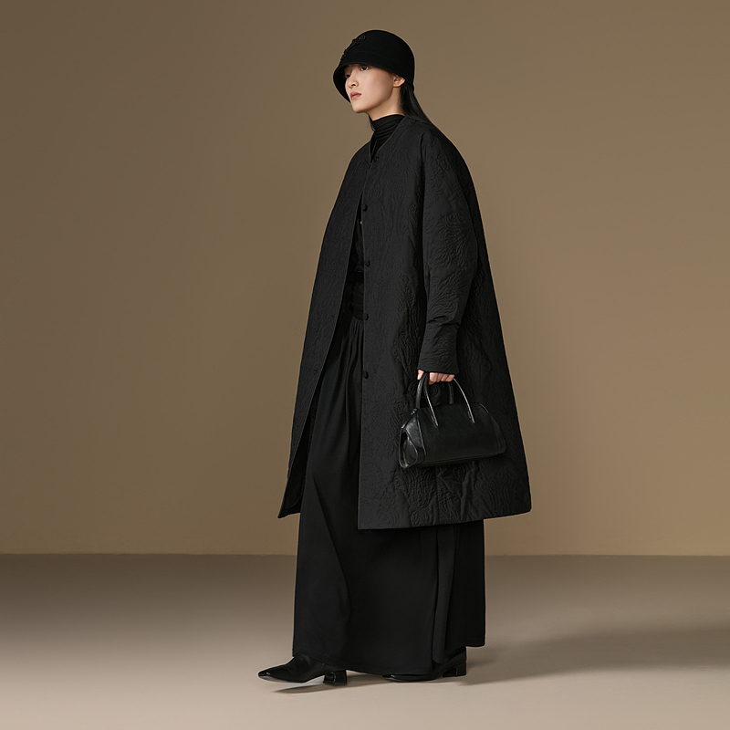 EXCEPTION长款蝙蝠袖棉服AA25-Q1M01