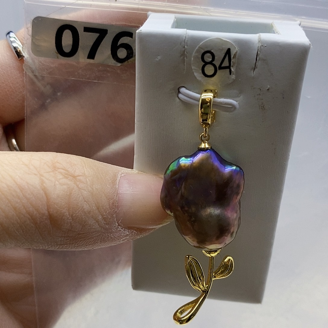 颈饰合金淡水珍珠