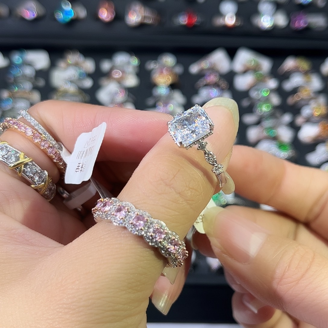 莫桑石非金属SHＫ白方白冰花三卡-15