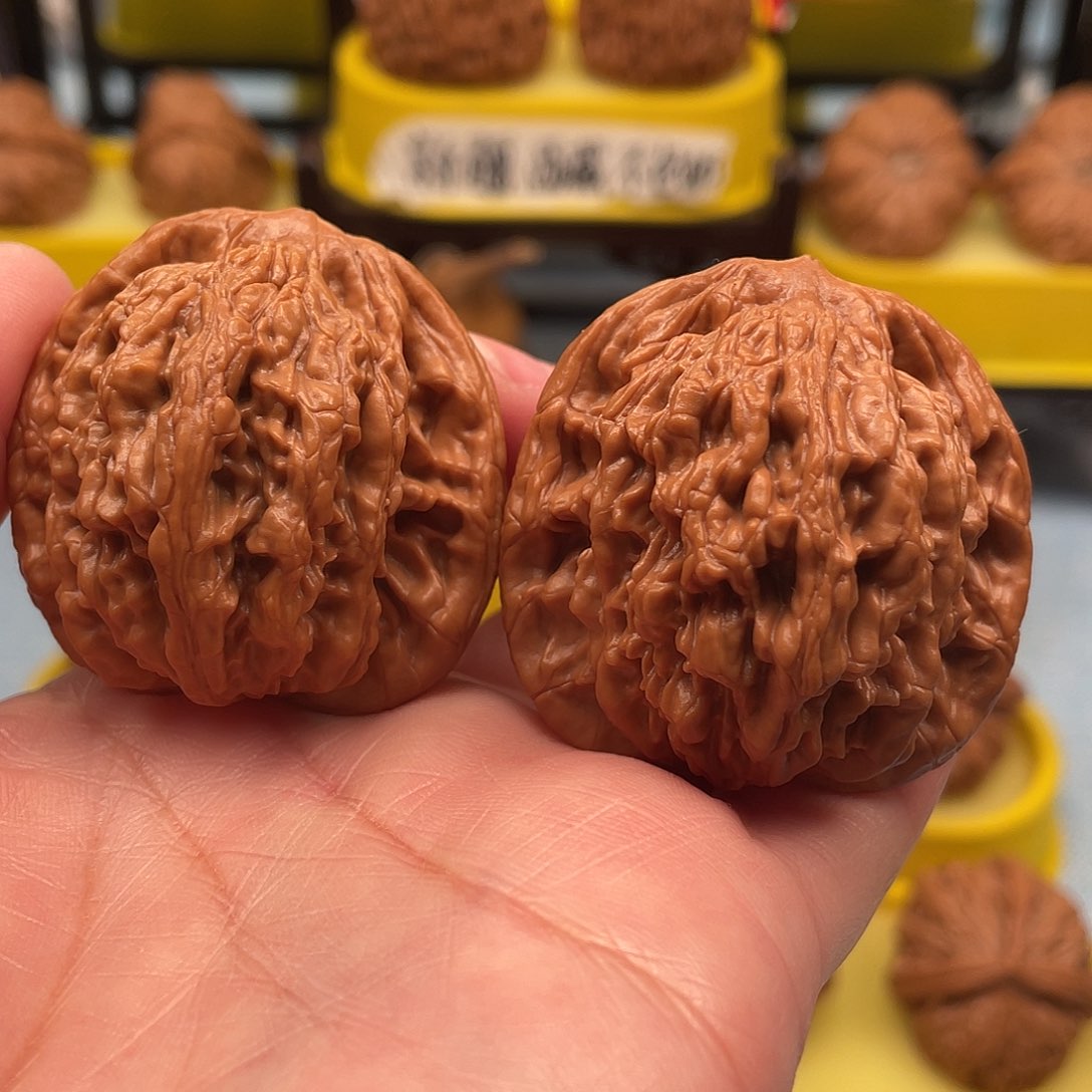 吊坠文玩核桃麦穗虎头42