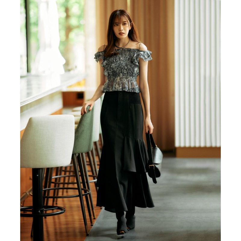 【Montendre】 杂志人气款 C 显瘦收腰优雅温柔设计感半身裙