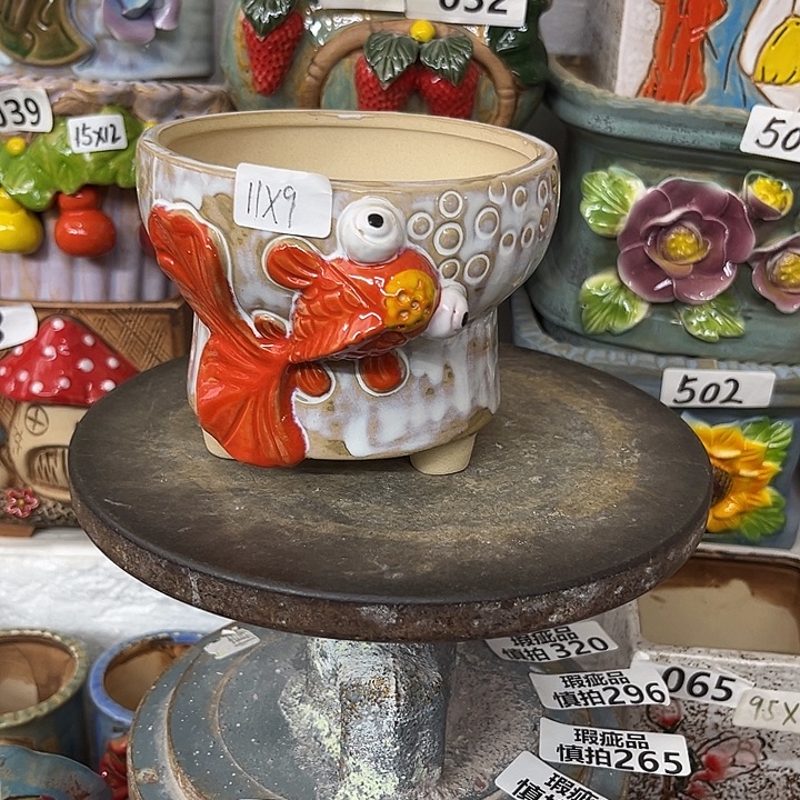 粗陶材质多肉花盆