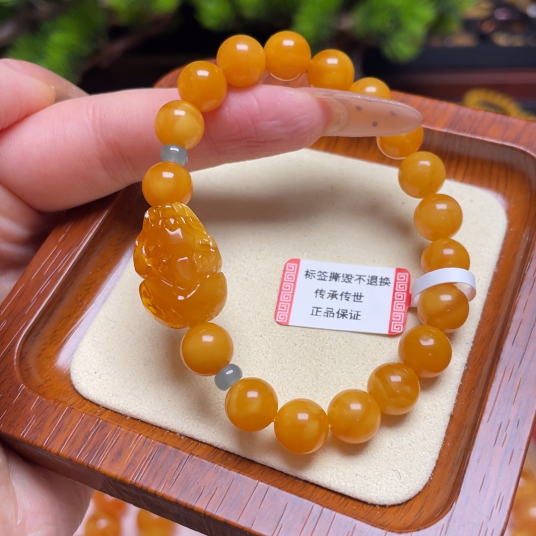 蜜蜡手链未镶嵌手串