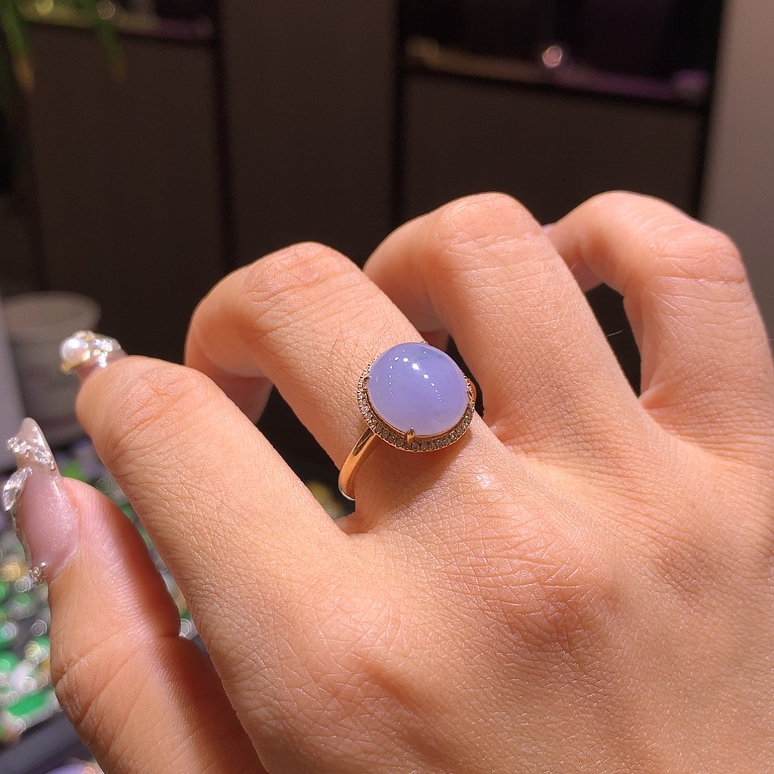 翡翠颈饰18K金镶嵌轩**宝