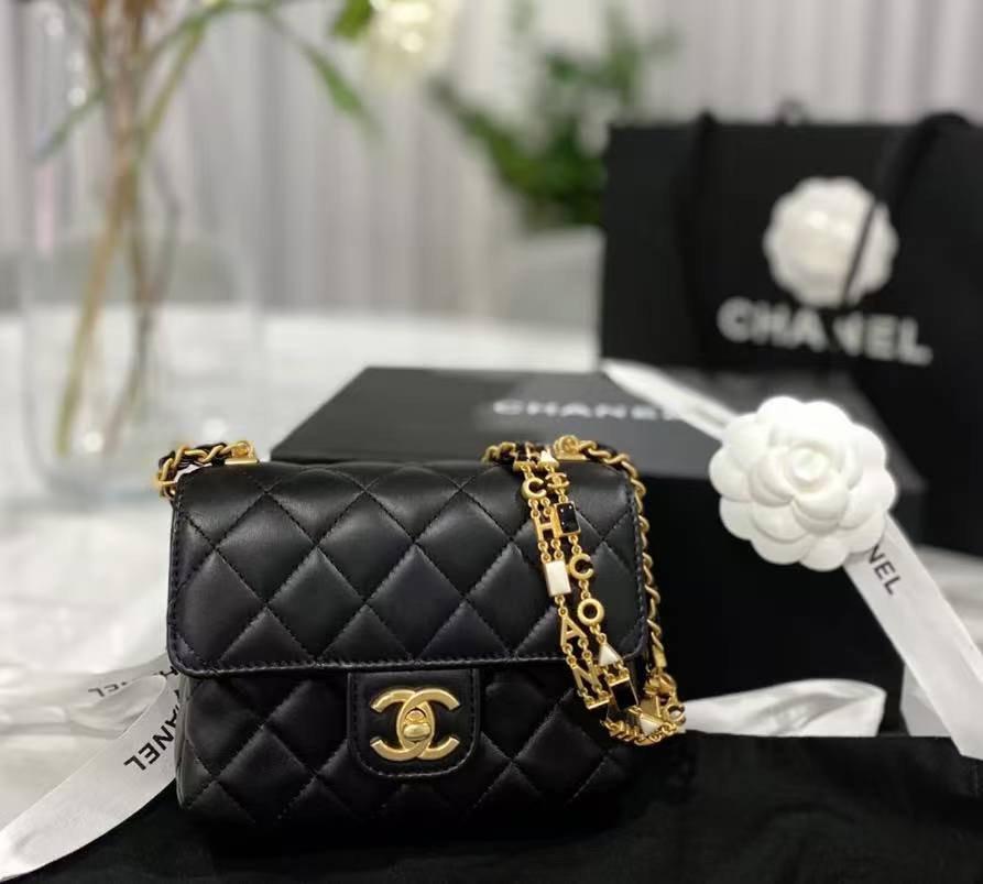 95新 Chanel/香奈儿 多多奢品/香奈儿23年芯片双链方胖子包/98新