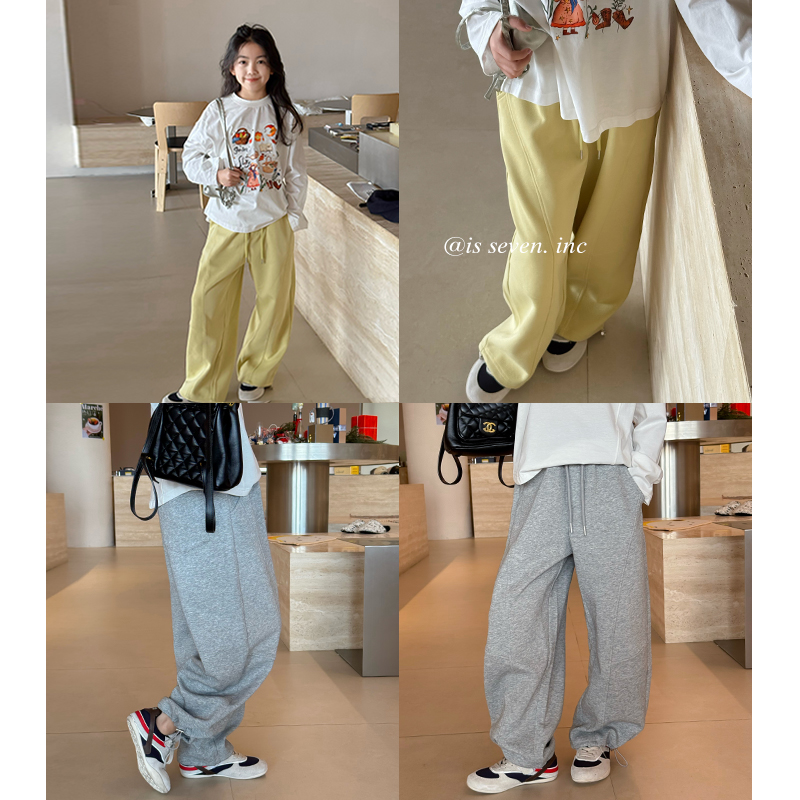 DTA2516 女大童韩版百搭简约休闲运动裤春装新款萝卜裤宽松阔腿裤