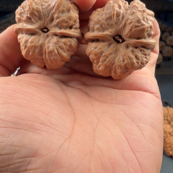 韦***嘉吊坠文玩核桃蛤蟆的眼睛是真的