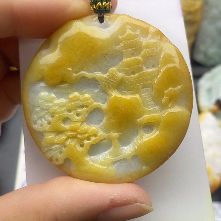 翡翠未镶嵌颈饰天然翡翠