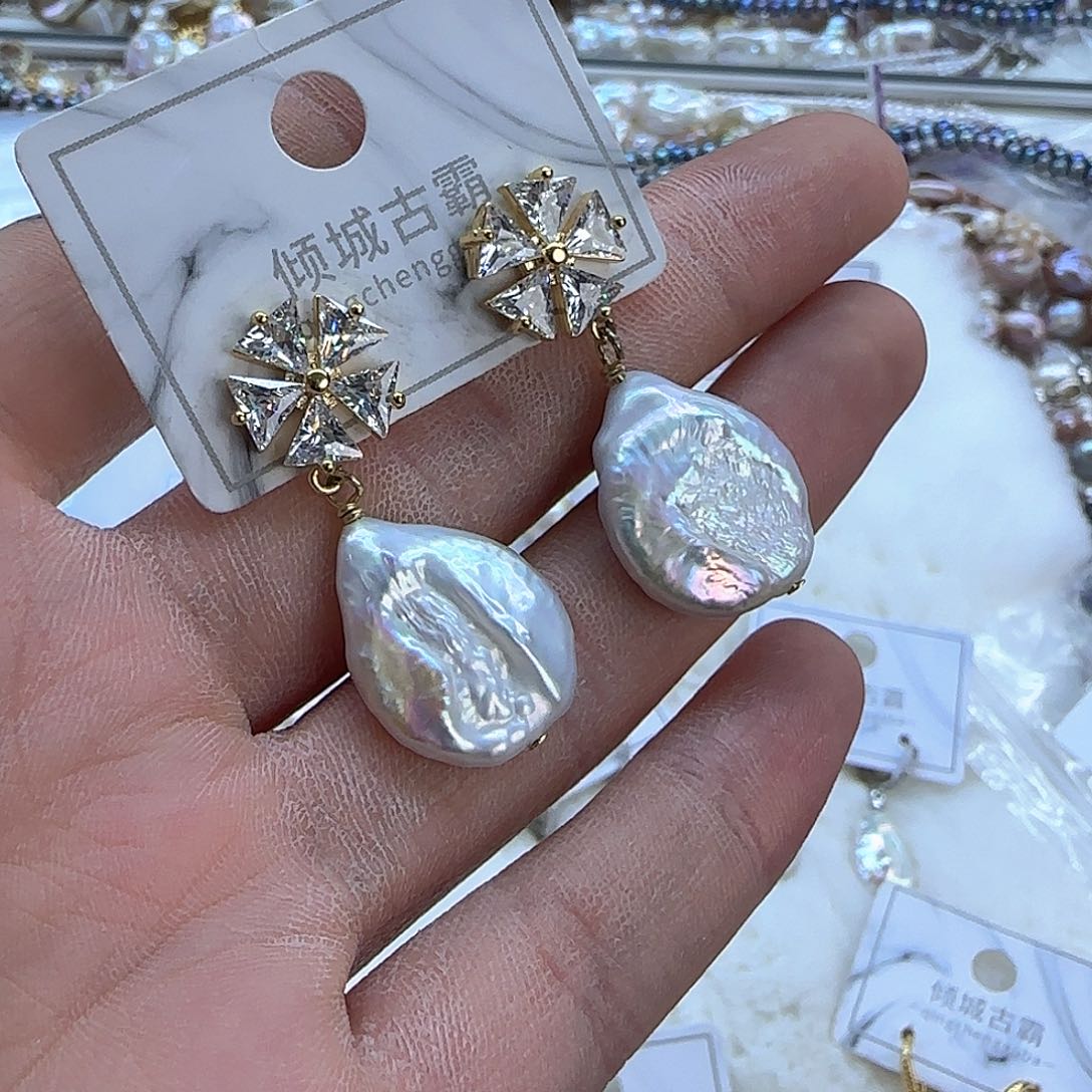 银S925镶嵌项链定制多样性发货发其一433淡水珍珠