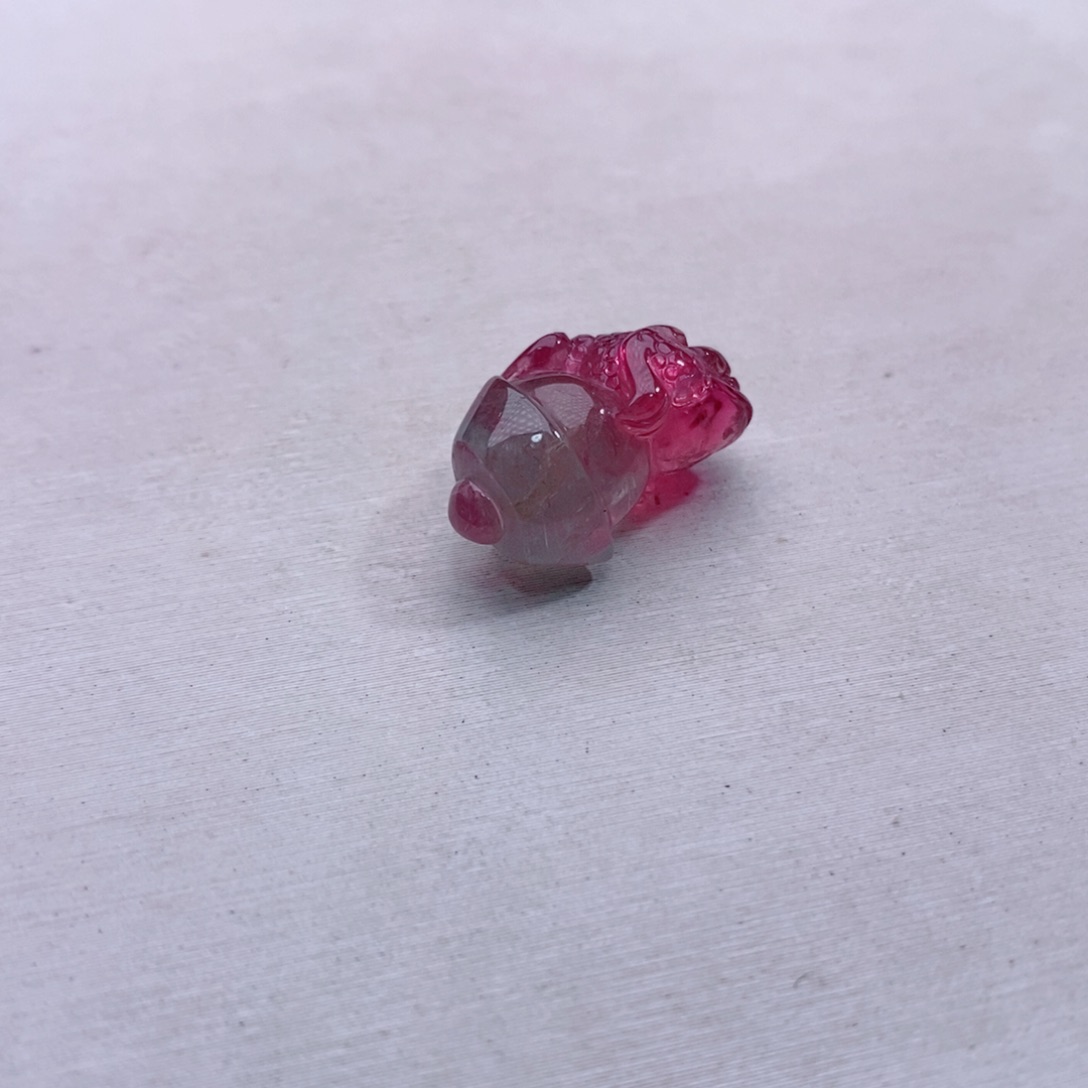 金蟾未镶嵌碧玺碧玺A金蟾单珠