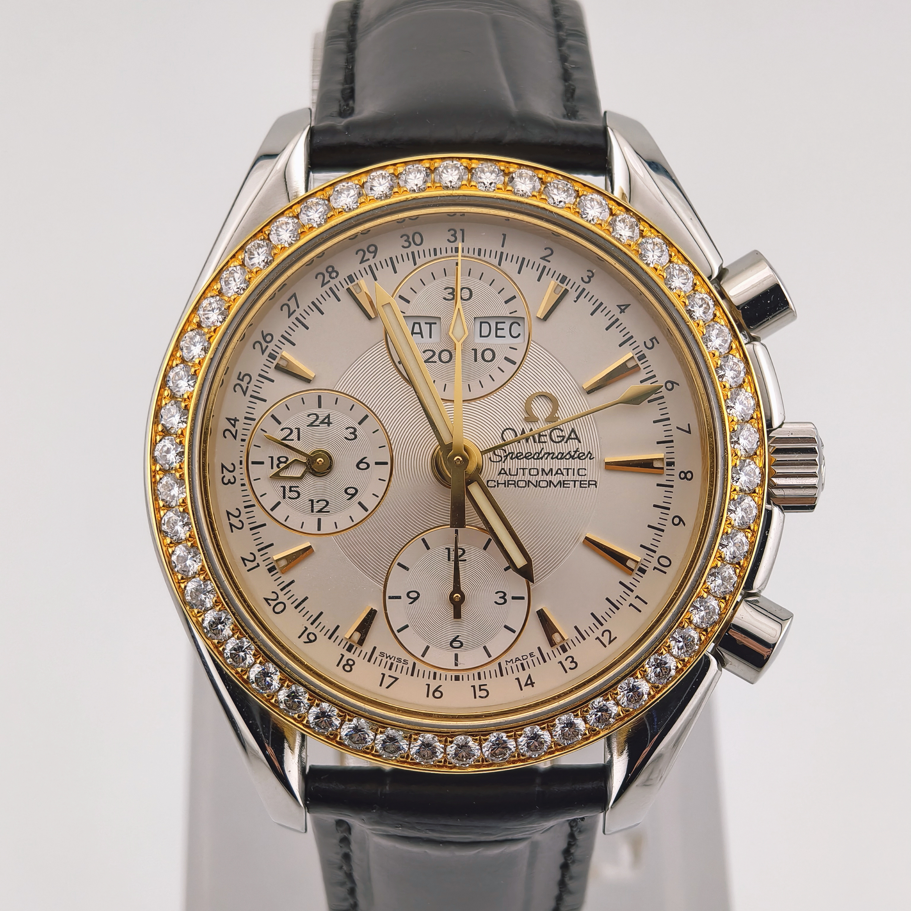 95新 Omega/欧米茄 超霸/后镶钻/39mm/自动机械/男士腕表/时尚