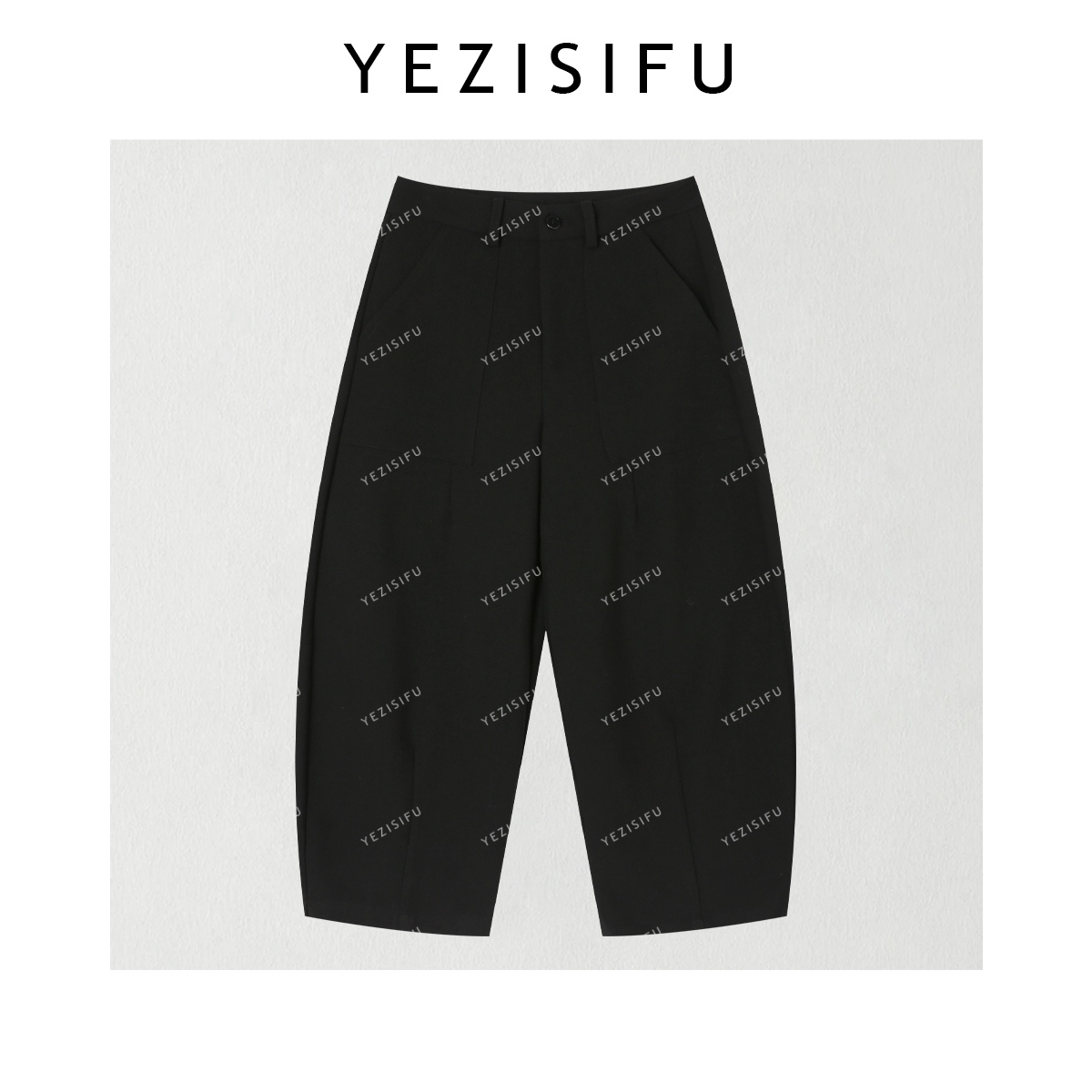 欧尼私服 2025早秋新款大口袋直筒宽松休闲西裤2509C5477