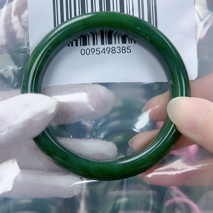 和田玉（碧玉）手镯未镶嵌59包容