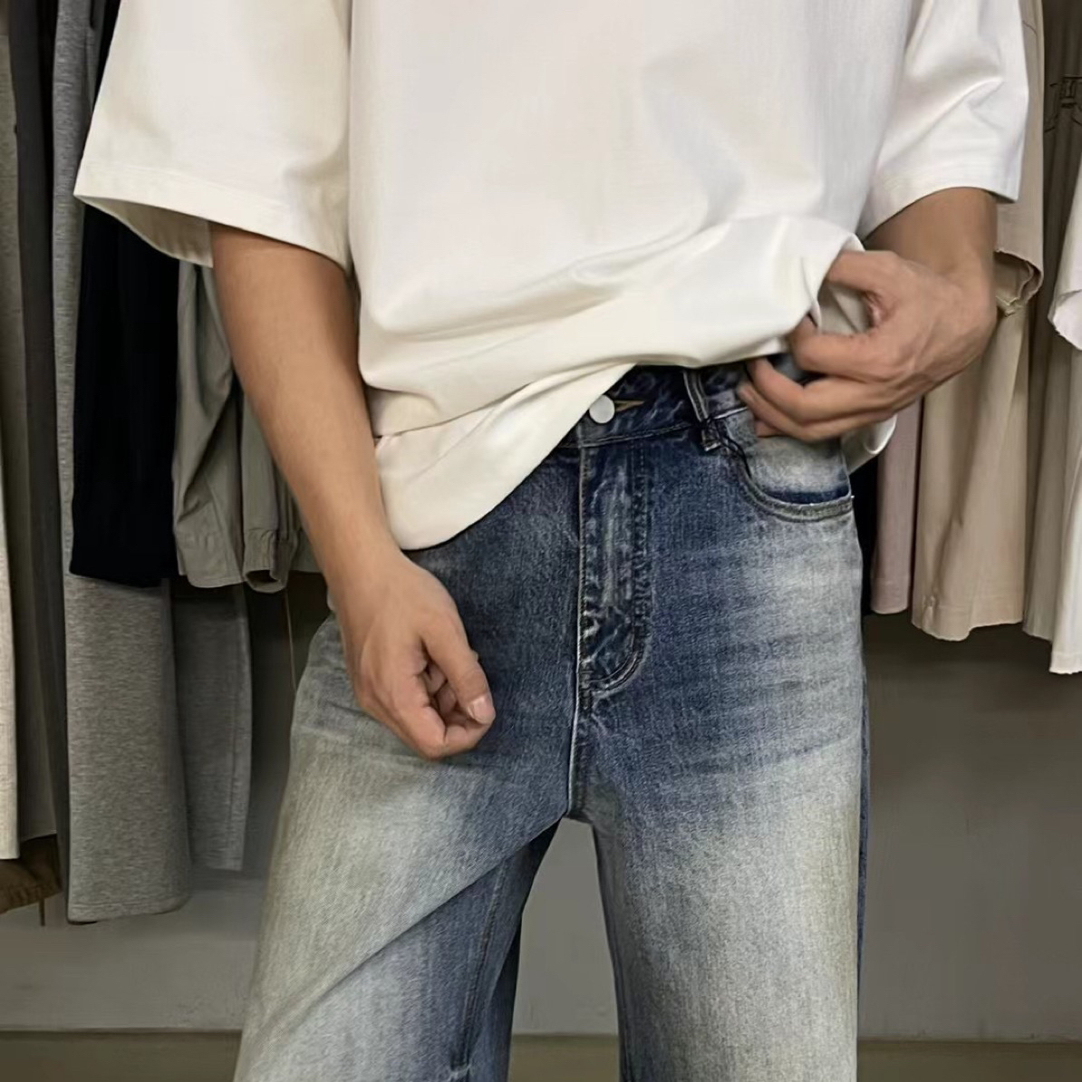 YANG.杨 牛仔裤 直筒