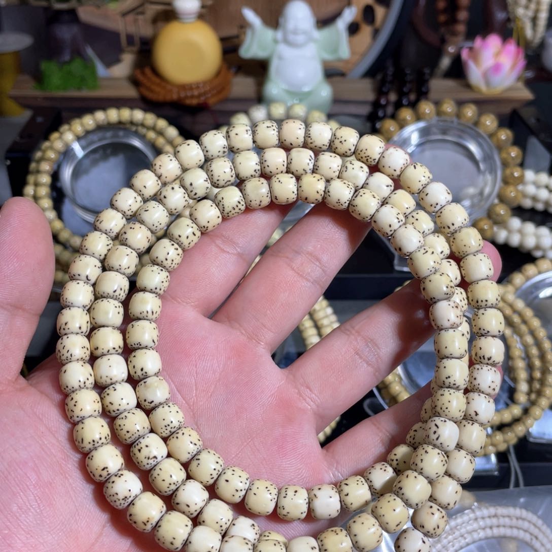 星月菩提吊坠原生态9×8河豚120颗 原白料