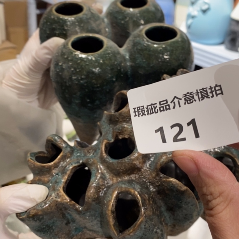 【闪购商品】摆件咪*秋陶瓷摆件瑕疵特卖 