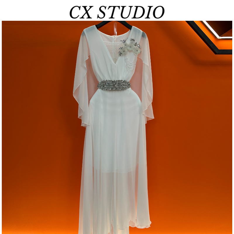 YC编码78 经典收腰轻奢时尚春夏季连衣裙（定制女装）TG849