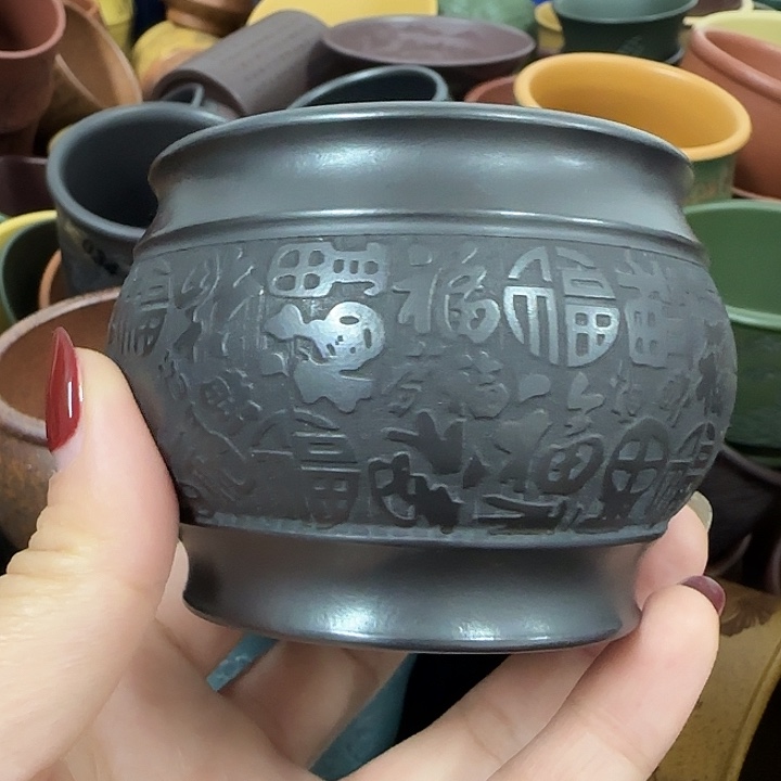 紫砂茶杯紫砂主人杯大放漏