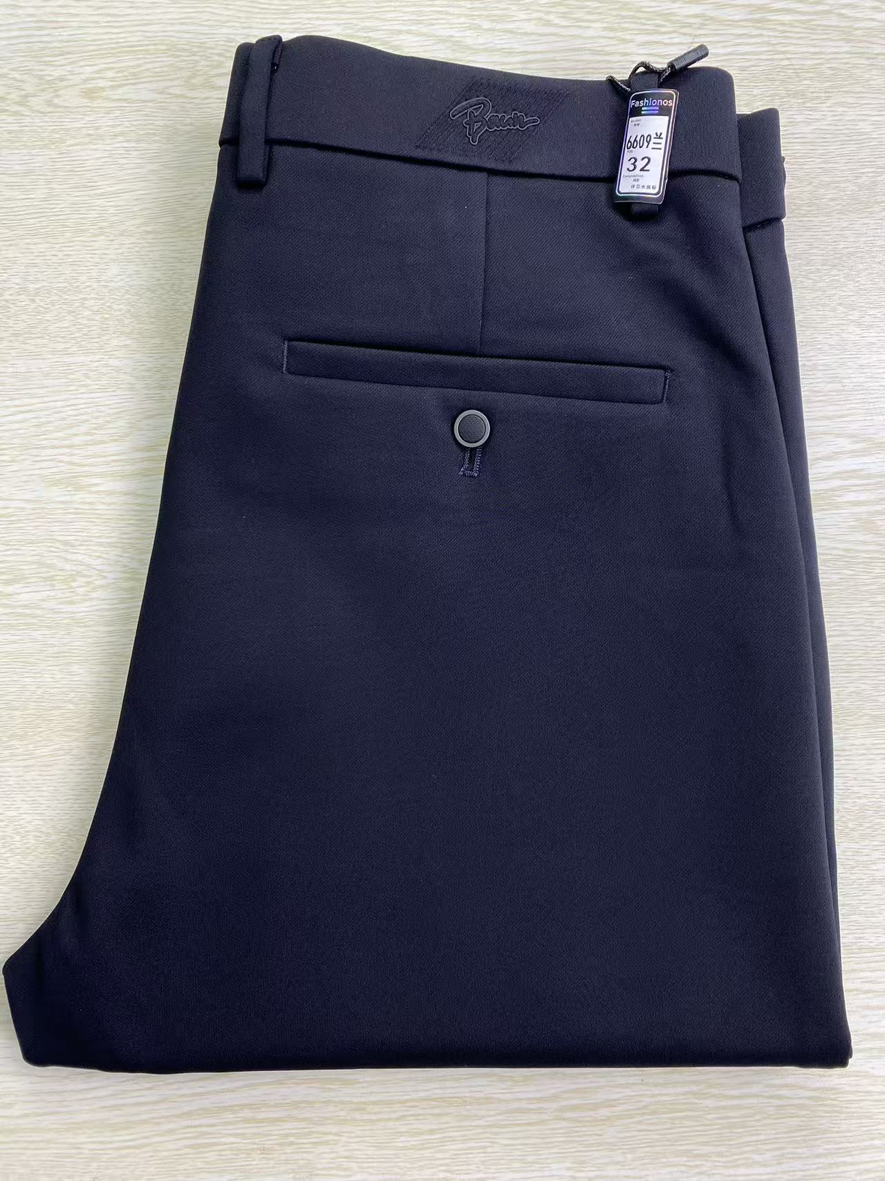 冬季莱赛尔商务直筒弹力免烫男士休闲裤6609