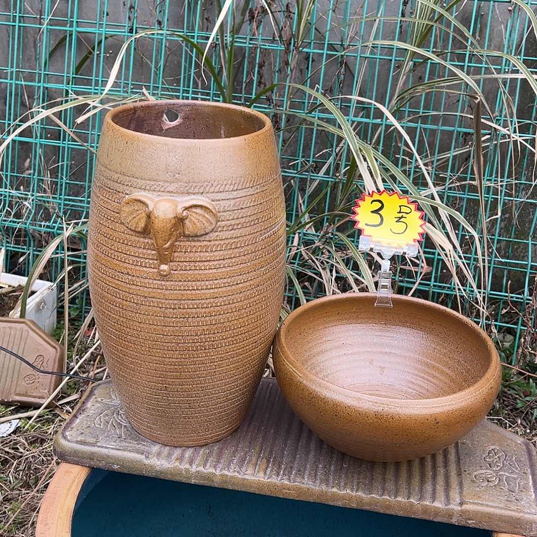 紫砂花盆紫砂之光和青釉花