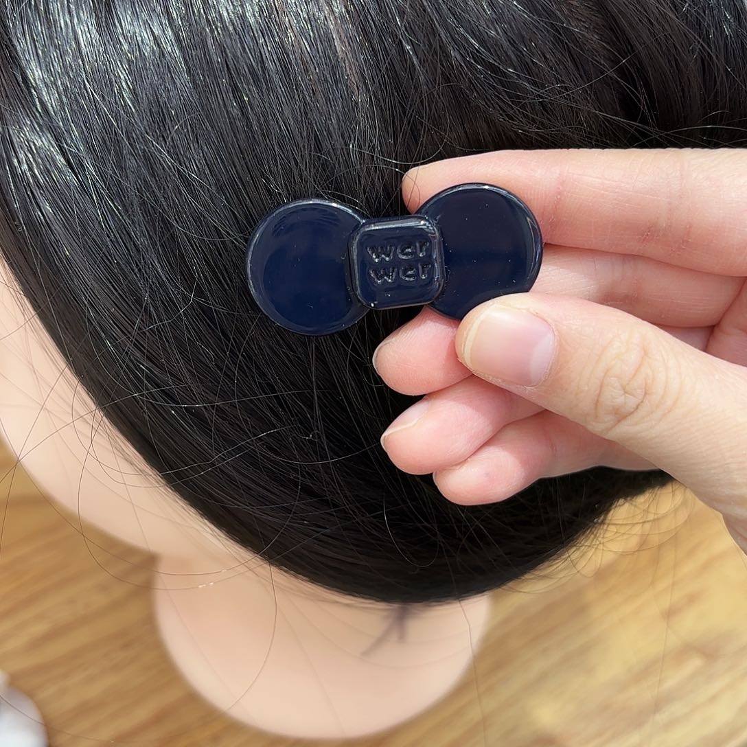 皮质铁合金小号蝴蝶结章蓝色