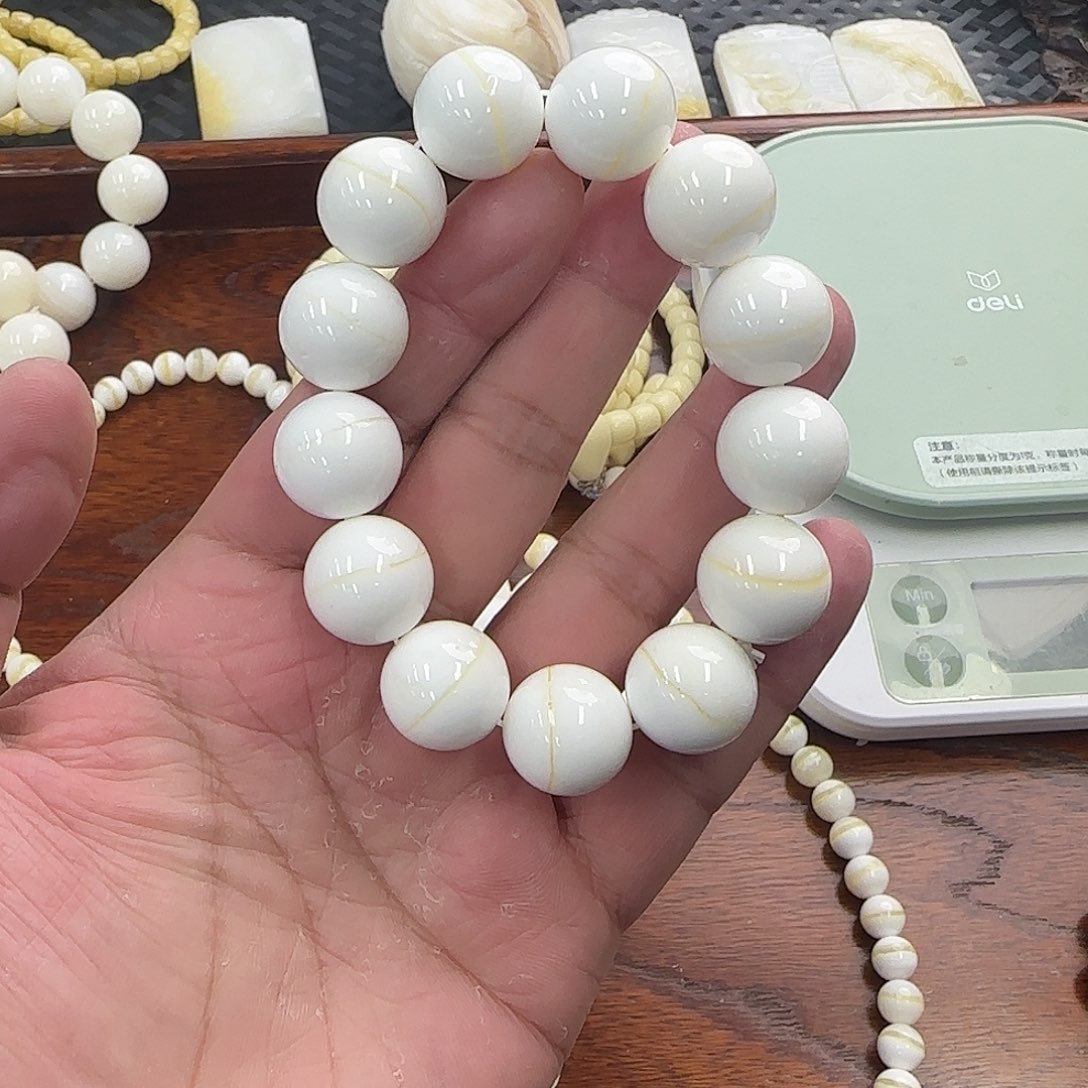 手串白玉菩提16金腰带一般