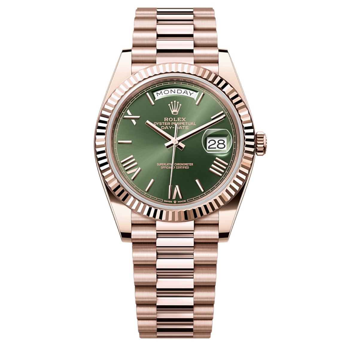 未使用 Rolex/劳力士 228235橄榄绿/40mm/24年12月全膜未使用