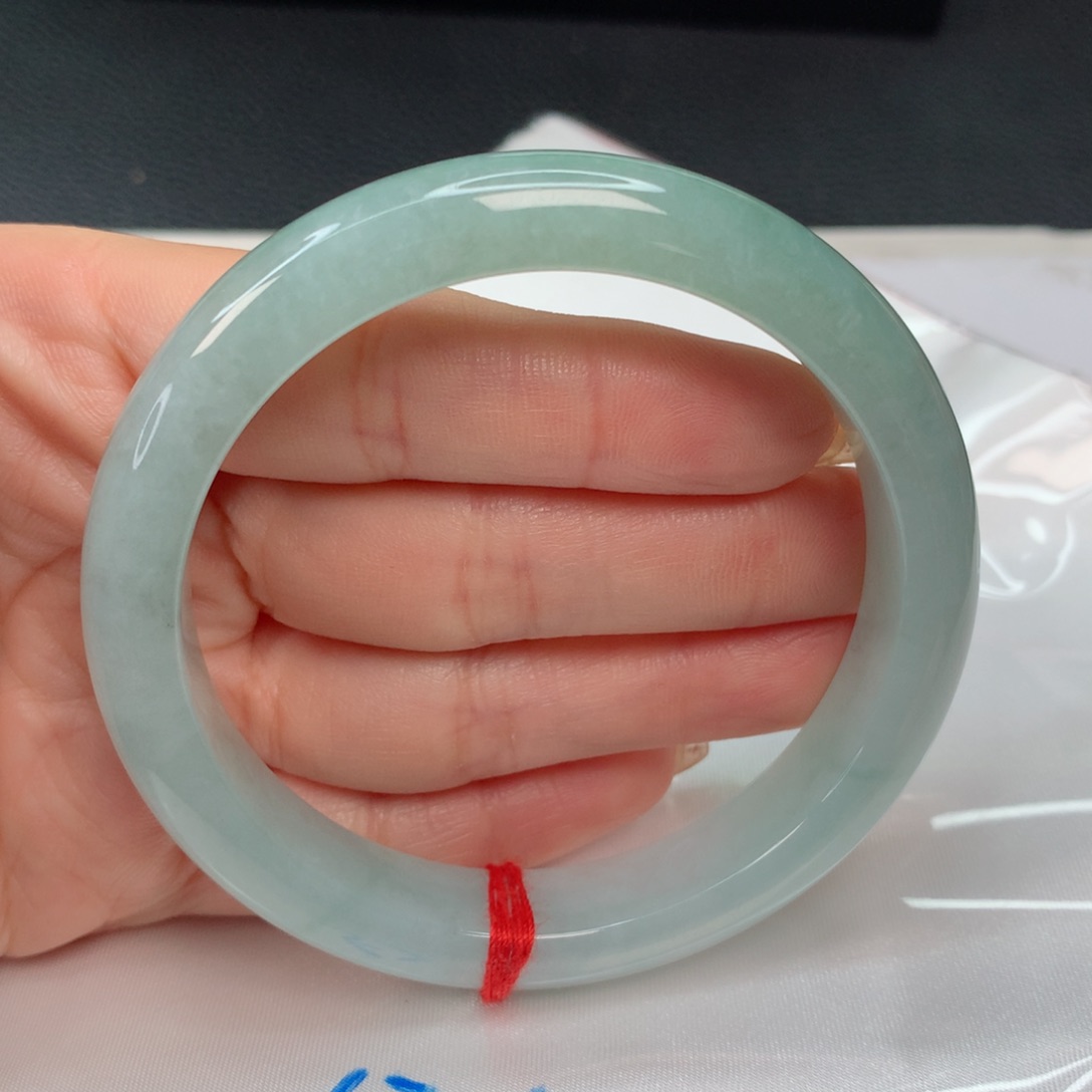 翡翠手镯未镶嵌57-58 湖水绿