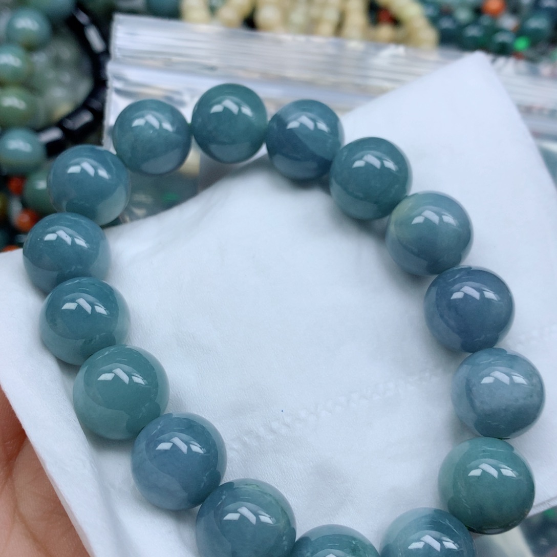 翡翠手链未镶嵌手串