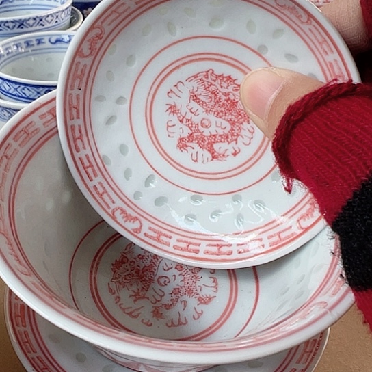 摆件陶景德镇高温玲珑陶瓷