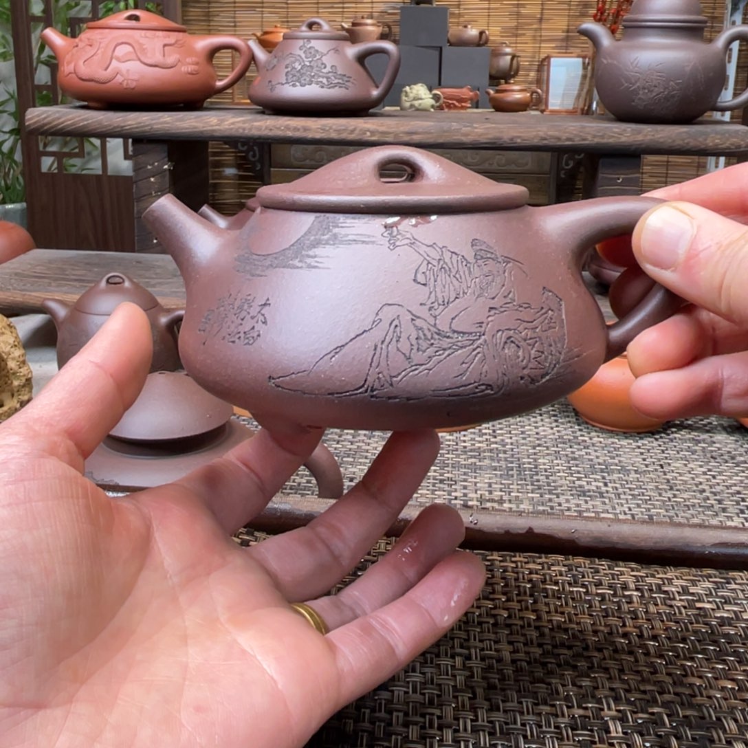 紫砂茶壶宜兴原矿紫砂手工制全260