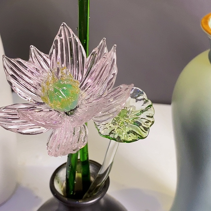 琉璃手工艺品摸*头花花