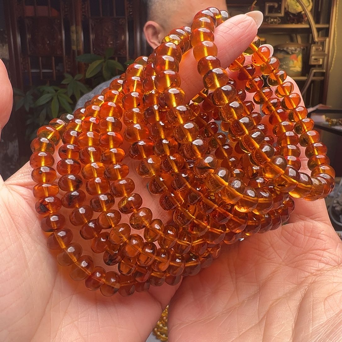 琥珀未镶嵌裸石抚顺琥珀10507八多样性发其一